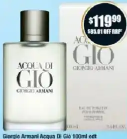 Chemist Warehouse Giorgio Armani Acqua Di Giò offer