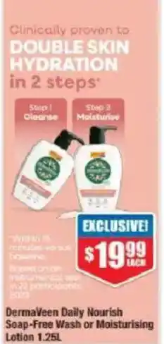 Chemist Warehouse DermaVeen Daily Nourish Soap-Free Wash or Moisturising Lotion offer