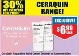 Chemist Warehouse CeraQuin Reparative Hand Cream Coconut or Lavender offer