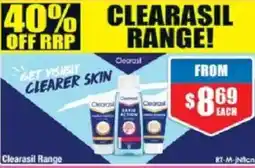 Chemist Warehouse Clearasil Range offer