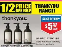 Chemist Warehouse Thank you Hand WashRange offer