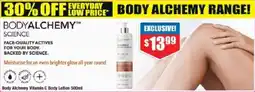 Chemist Warehouse Body Alchemy Vitamin C Body Lotion offer