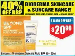 Chemist Warehouse Bioderma Photoderm Suncare Fluid SPF 50+ offer