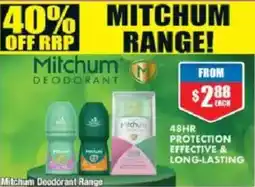 Chemist Warehouse Mitchum Deodorant Range offer