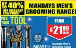 Chemist Warehouse Mandays Men's Grooming Range offer