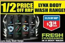 Chemist Warehouse Lynx Body Wash Range offer
