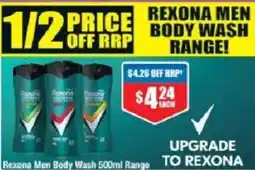 Chemist Warehouse Rexona Men Body Wash Range offer