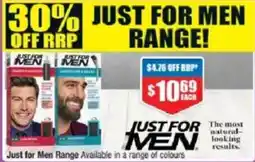 Chemist Warehouse Just for Men Range offer