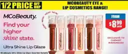 Chemist Warehouse MCOBeauty Ultra Shine Lip Glaze Assorted Variants offer