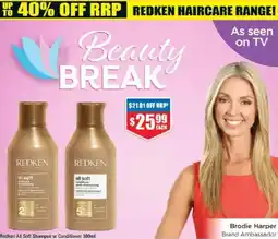 Chemist Warehouse Redken All Soft Shampoo or Conditioner offer
