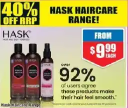 Chemist Warehouse Hask Haircare Range offer