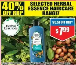 Chemist Warehouse Herbal Essences Bio Renew Repait Argan Oil Shampoo offer