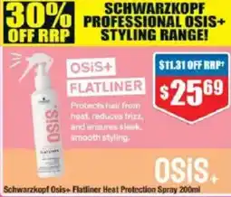 Chemist Warehouse Schwarzkopf Osis+ Flatliner Heat Protection Spray offer