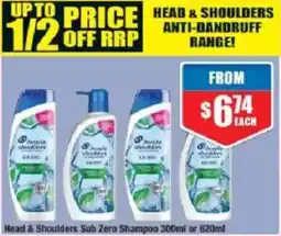Chemist Warehouse Head & Shoulders Sub Zero Shampoo offer