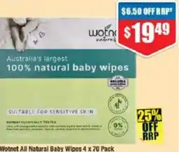Chemist Warehouse Wotnot All Natural Baby Wipes offer