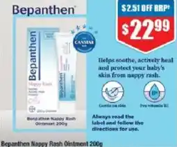 Chemist Warehouse Bepanthen Nappy Rash Ointment offer