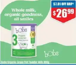 Chemist Warehouse Bubs Organic Grass Fed Toddler Milk offer