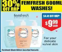 Chemist Warehouse Femfresh Wash Assorted Variants offer