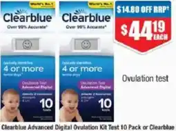 Chemist Warehouse Clearblue Advanced Digital Ovulation Kit Test offer