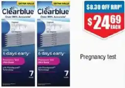 Chemist Warehouse Clearblue Pregnancy Test Ultra Early offer