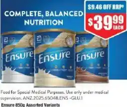 Chemist Warehouse Ensure Assorted Variants offer