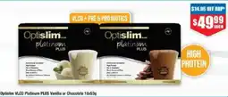 Chemist Warehouse Optislim VLCD Platinum PLUS Vanilla or Chocolate offer