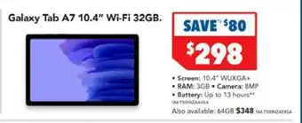 Harvey Norman Galaxy Tab A7 10.4" Wi-Fi 32GB offer