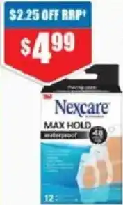 Chemist Warehouse Nexcare Max Hold Waterproof Bandages Assorted offer