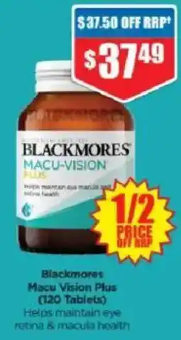 Chemist Warehouse Blackmores Macu Vision Plus offer