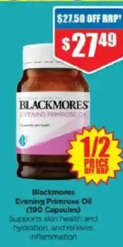 Chemist Warehouse Blackmores evening primrose oil offer