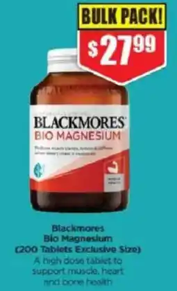 Chemist Warehouse Blackmores Bio Magnesium offer