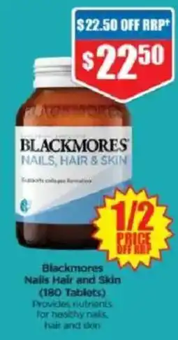 Chemist Warehouse Blackmores Nails Hair and Skin offer