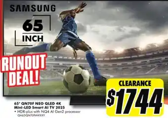 65" qn70f neo qled 4k mini-led smart al tv 2025