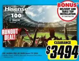 The Good Guys 100 U6QAU PRO 4K QLED Smart TV 2025 offer