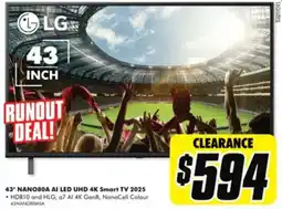 The Good Guys 43 nano80a ai led uhd 4k smart tv 2025 offer