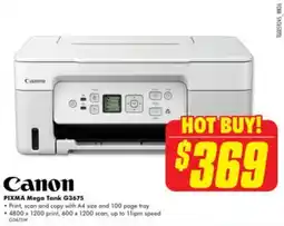 The Good Guys Canon PIXMA Mega Tank G3675 offer