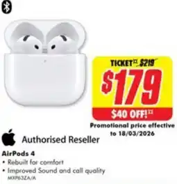 The Good Guys AirPods 4 offer