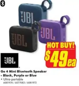 The Good Guys Go 4 Mini Bluetooth Speaker offer