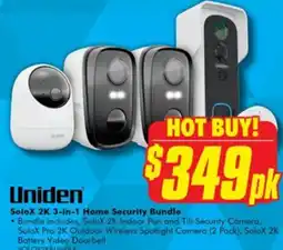 The Good Guys SoloX 2K 3-in-1 Home Security Bundle offer