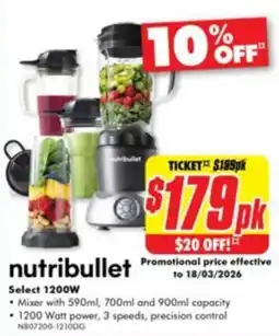 The Good Guys nutribullet offer