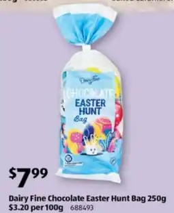 ALDI Dairy Fine Chocolate Easter Hunt Bag offer