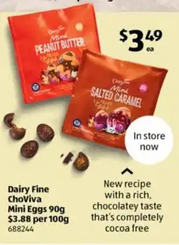 ALDI Dairy Fine ChoViva Mini Eggs offer