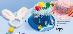 ALDI Easter Hat or Bunny Ears offer
