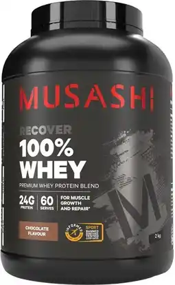 healthylife Musashi 100% Whey Protein Powder Chocolate offer