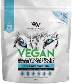 healthylife White Wolf Vegan Protein with Superfoods Creamy Vanilla offer