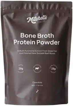 healthylife Mitchells Nutrition Bone Broth Protein Powder Chocolate offer