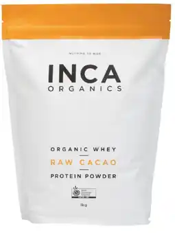 healthylife Inca Organics Organic Whey Raw Cacao Protein Powder offer