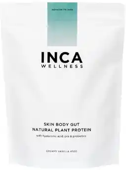 healthylife Inca Organics Skin Body Gut Natural Plant Protein Creamy Vanilla offer