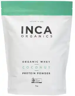 healthylife Inca Organics Organic Whey Coconut Protein Powder offer