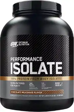 healthylife Optimum Nutrition Performance Isolate Protein Chocolate offer